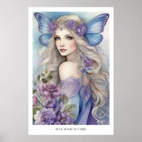 Blue Magical Fairy Poster