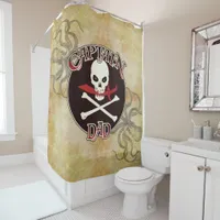 Captain Dad - Embraced by the Deep Shower Curtain