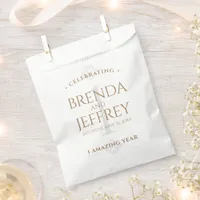 Elegant 1st Paper Wedding Anniversary Celebration Favor Bag