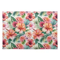  Tropical Flowers in Bloom Cloth Placemat