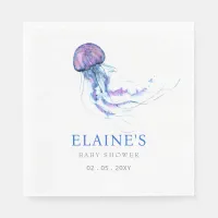 Jellyfish Ocean Beach Under The Sea Baby Shower  Napkins