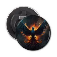 Phoenix Bird Rising with Flames Bottle Opener