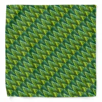 Bandana - Chevron Pattern in Greens