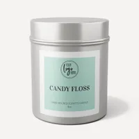 Mint Green Square Border Your Logo Candle Label