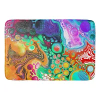 Abstract Modern Fluid Art    Bath Mat