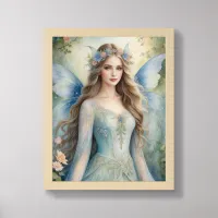 Pink and Blue Ethereal Fairy Framed Art