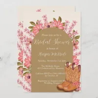 Bridal Shower Western Wildflower Photo Boho Boots Invitation