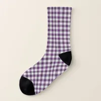 Purple Plaid Socks