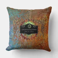 Steampunk Vintage Wedding  Throw Pillow