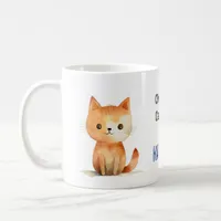 Cute Orange Kitten Childless Cat Lady for Kamala  Coffee Mug