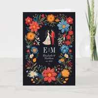 Whimsical Floral Fiesta Wedding Program