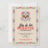 Sugar Skull Dia de los Muertos Day of the Dead Invitation