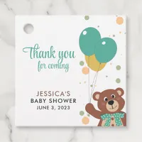 Whimsical Teddy Bear Baby Shower Thank You Party Favor Tags