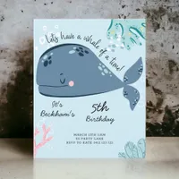 BUDGET Cute "Whale Of A Time" Sea Invitation