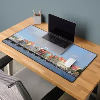 Colorful Houses of Willemstad, Curacao Desk Mat