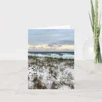 Blank Coastal Beach Note Card