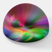 Fireworks of colors - fractal art paperweight