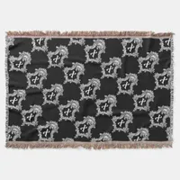 X Monogram Initial Throw Blanket