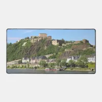 Koblenz with Festung Ehrenbreitstein Desk Mat