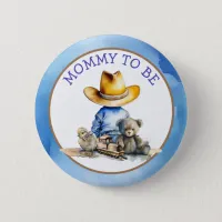 Mommy to Be of a Lil' Cowboy | Baby Shower Button