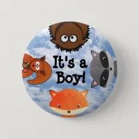 It's a Boy Birth Announcement Button