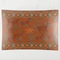 Southwest Canyons Petroglyphs Trinket Tray