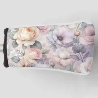 Elegant Rose Blossoms Golf Head Cover