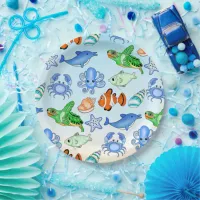 Under the Sea | Sea Creatures Baby Shower Paper Plates