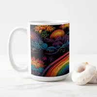 Rainbow LGBYQ Design Coffee Mug