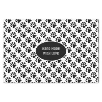 Dog Paws Minimal Modern Your Own Text Tissue Paper