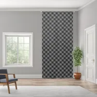 Simple Black and Grey Check | Blackout Curtains