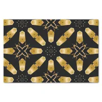 Faux Gold & Black Luxury Mosaic Geometric Pattern Tissue Paper