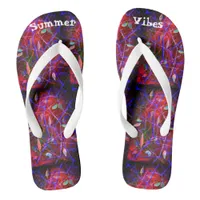 Modern In Style Contemporary Foliage Flip Flops