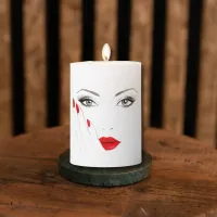 Mystique Visage Pillar Candle