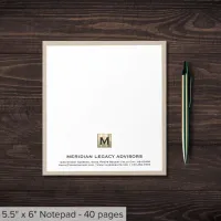 Elegant Personalized Business Notepad