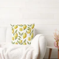 Citrus Lemon Lime  Throw Pillow