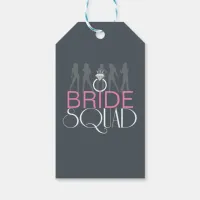 Bride Squad Silhouettes White on Darks ID252 Gift Tags