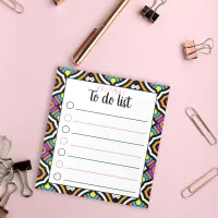 Colorful Stylish Boho Chic To Do List Personalized Notepad