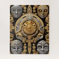 Aztec art rich and vibrant jigsaw puzzle