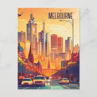 Travel to Melbourne Postcard