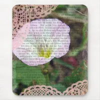 Pink and White Field BindWeed Mouse Pad