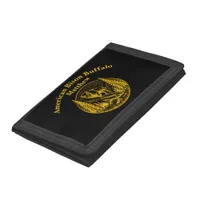 Bison Standing Proudly in a Natural Landscape Trifold Wallet