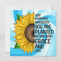 Hand Drawn Sunflower and Quote