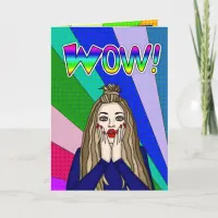 Wow, Girl You are Amazing, Encouragament Card