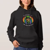 Happy St Patrick's Day Leprechaun with Green Beer Hoodie