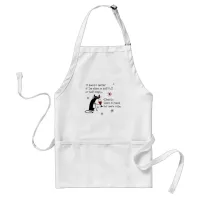 Room for More Wine Funny Quote with Cat Adult Apron