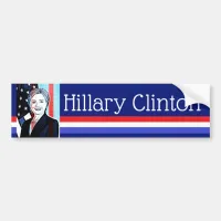 Hillary Clinton Digital Art Bumper Sticker