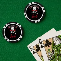 Personalized Jolly Roger (Cutlass)  Poker Chips