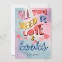 All You Need Is Love & Books Valentine Invitation