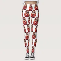 Scandinavian Viking - angry face Viking Leggings